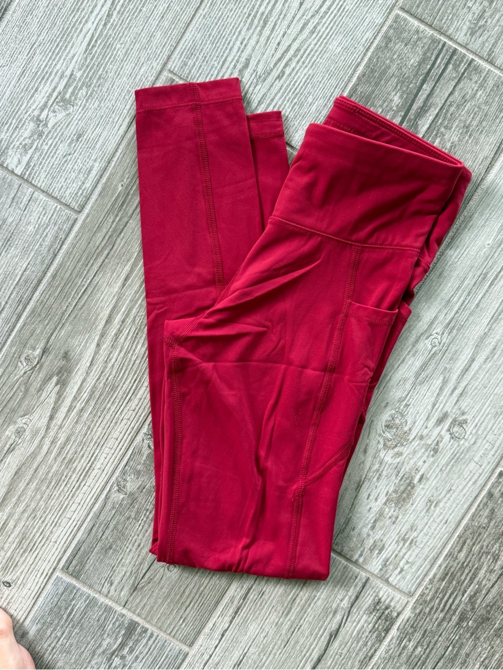 Women’s Aeropostale Red Active Leggings with Side Pocket - size s